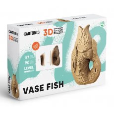 Картонный 3D пазл Ваза Рыба, Cartonic, 57 эл.