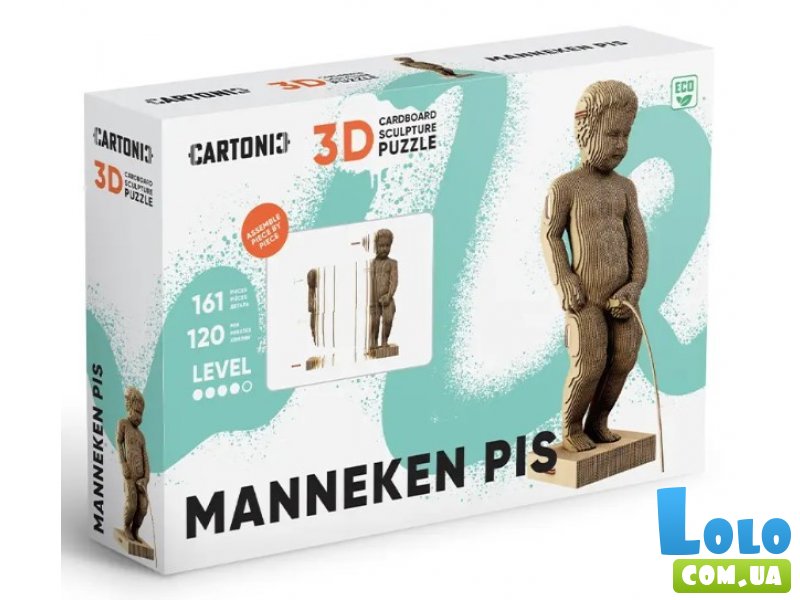 Картонный 3D пазл Писающий мальчик, Cartonic, 161 эл.