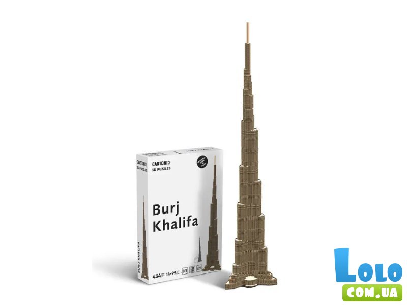 Картонный 3D пазл Бурдж Халифа, Cartonic, 434 эл.
