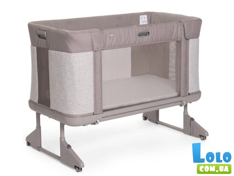Детская кроватка 3 в 1 Next2Me Forever, Chicco (бежевая)