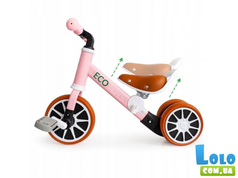 Беговел-велосипед 2 в 1 Energy, Ecotoys (pink)