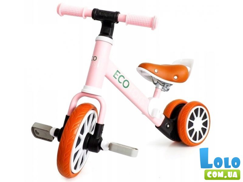 Беговел-велосипед 2 в 1 Energy, Ecotoys (pink)