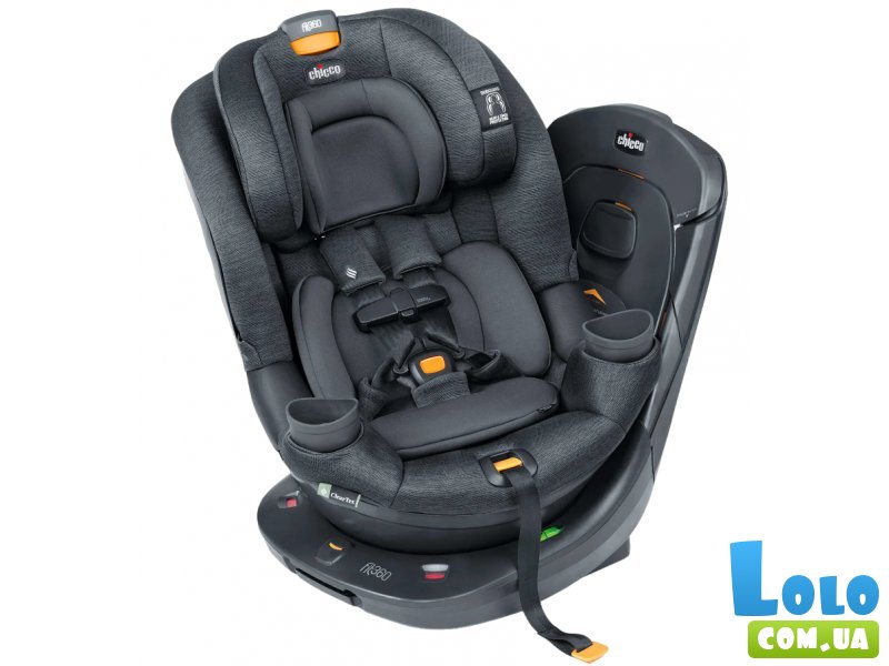 Автокресло Fit360 ClearTex, Chicco (темно-серое)