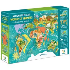 Пазл Карта мира Животные, DoDo, 36 эл.