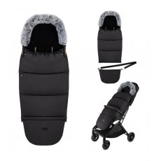 Зимний конверт Sleeping bag 2 в 1, MoMi (black)