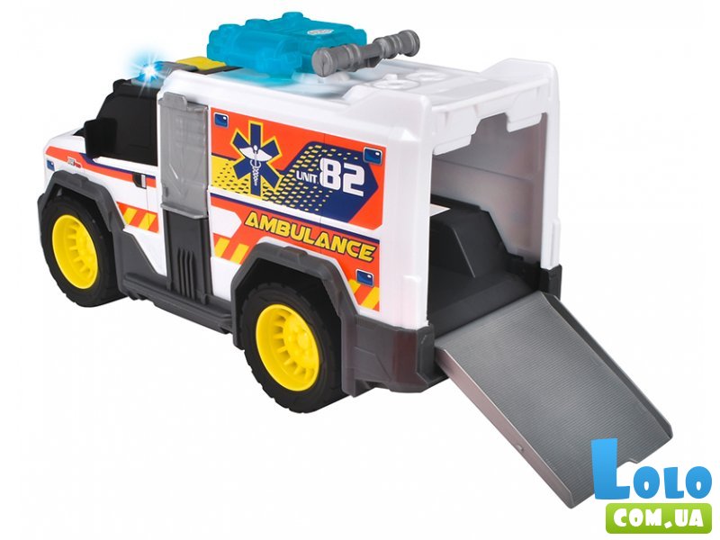 Машина Медицинская помощь с носилками, Dickie Toys