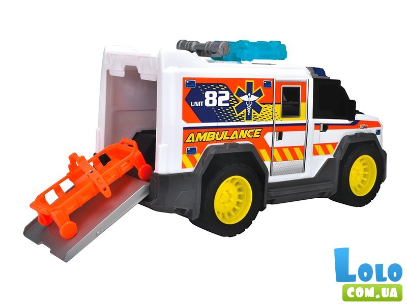 Машина Медицинская помощь с носилками, Dickie Toys