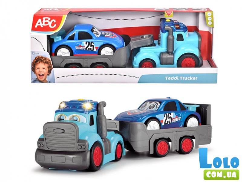 Грузовик АВС Тедди с машиной, Dickie Toys