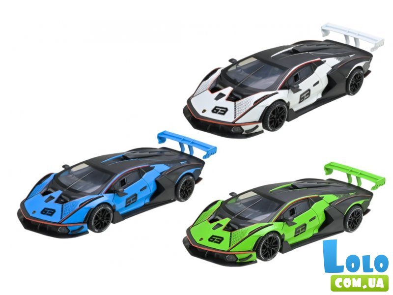Машина металлическая Lamborghini, Автопром (в ассортименте)