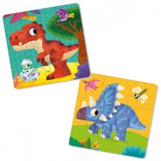 Пазлы мягкие 2 в 1 Dinozaurs, Vladi Toys, 25 эл.