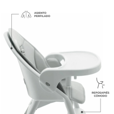 Стульчик для кормления Dinnly, Kinderkraft (Grey)
