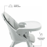 Стульчик для кормления Dinnly, Kinderkraft (Grey)