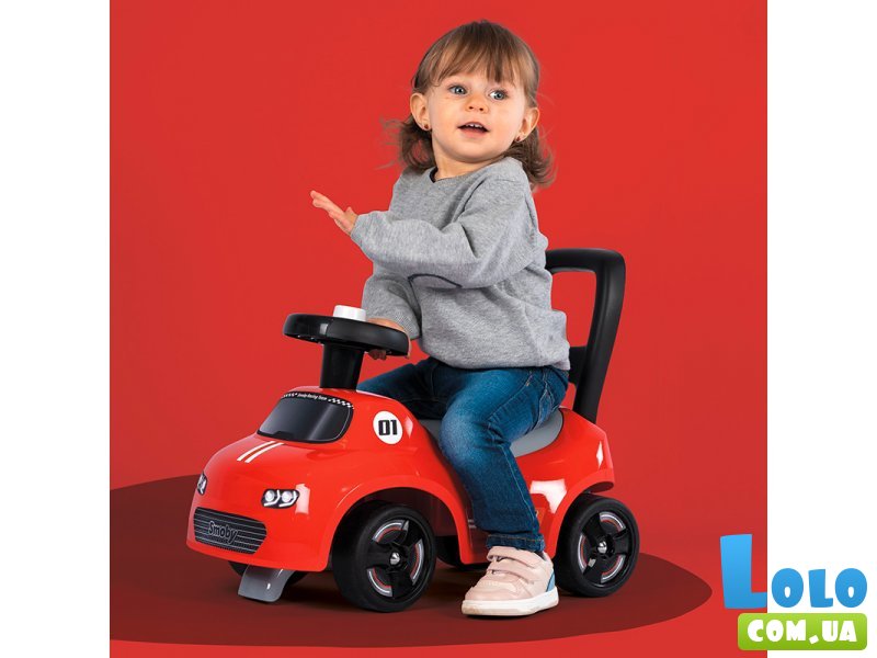 Автомобиль для прогулок - толокар, Smoby (красный)