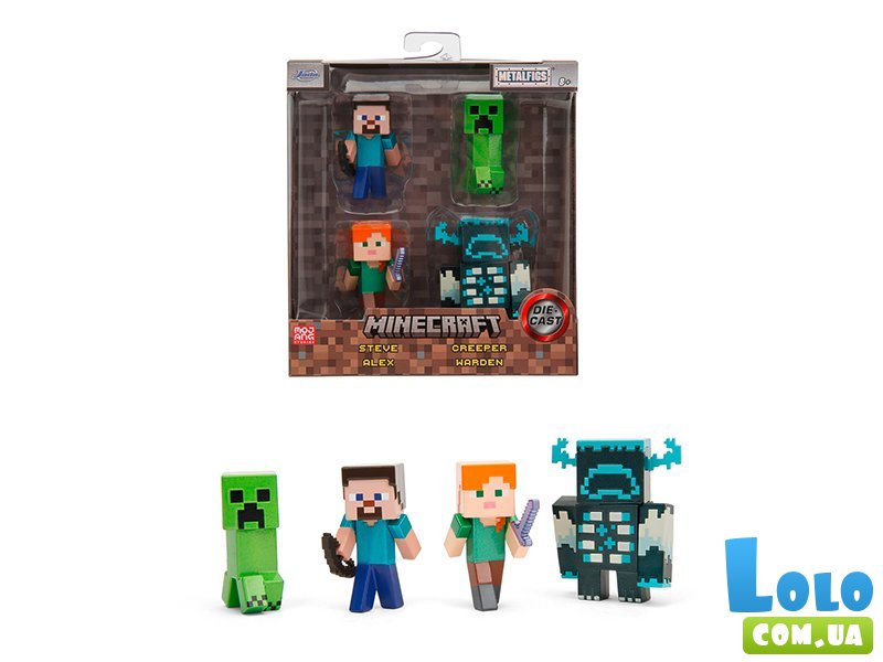 Набор фигурок металлических Майнкрафт, Jada