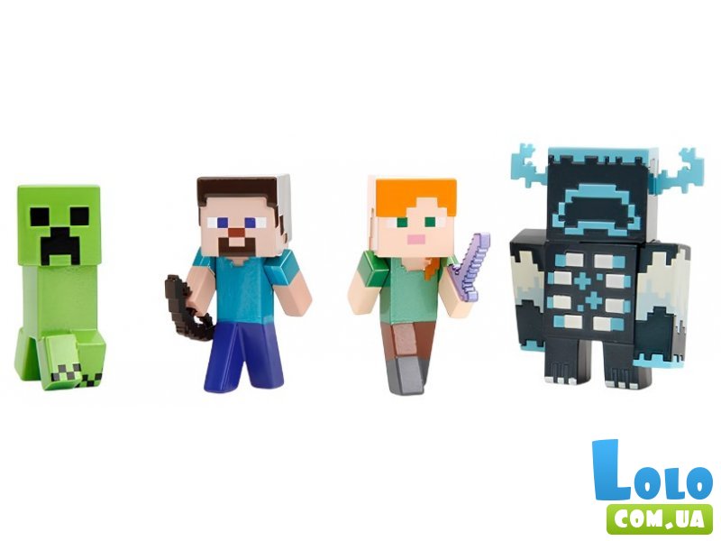 Набор фигурок металлических Майнкрафт, Jada