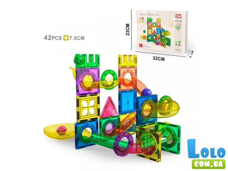 Конструктор магнитный с шариками (GW916), 42 дет.