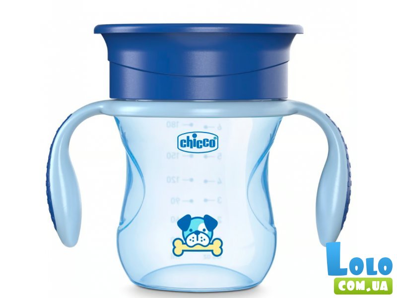 Чашка-непроливайка Perfect Cup, Chicco, 200 мл (голубая)