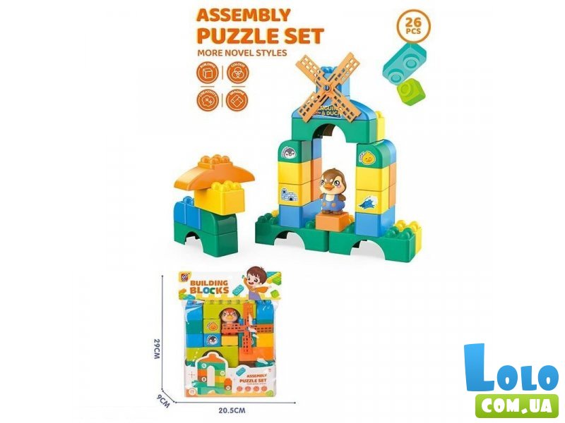 Конструктор Мельница (JX 6863), 26 дет.