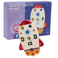 Деревянный бизиборд Сенсорная доска