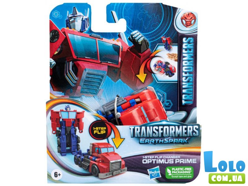 Трансформер Earthspark 1-Step Flip Changer Swindle Optimus, Hasbro