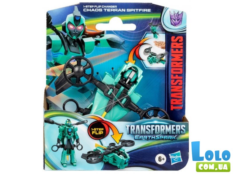 Трансформер EarthSpark 1-Step Flip Changer Spitfire, Hasbro