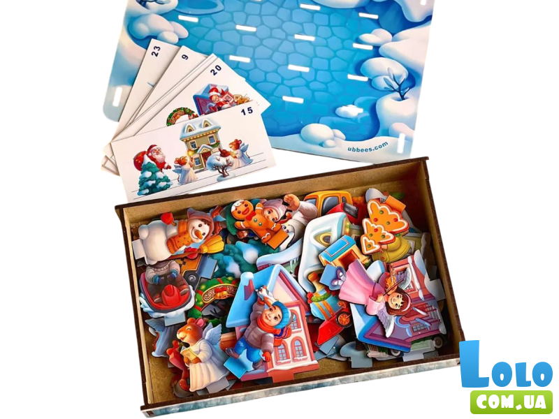Развивающая игра с карточками Новогодняя панорама, UBEE