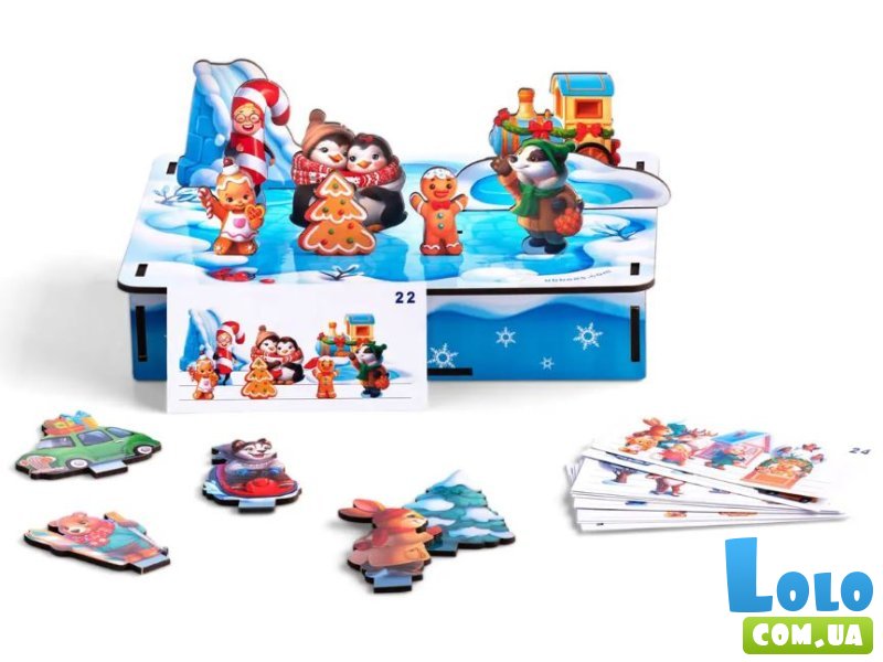 Развивающая игра с карточками Новогодняя панорама, UBEE