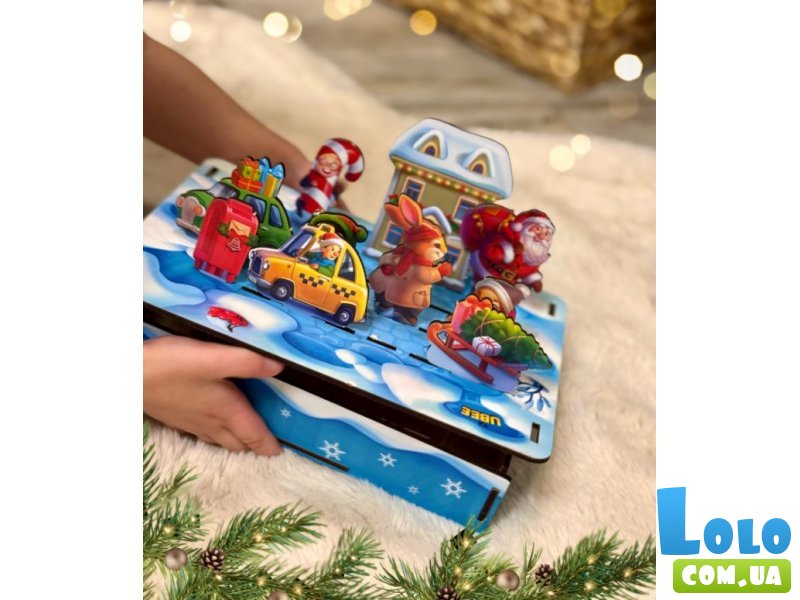 Развивающая игра с карточками Новогодняя панорама, UBEE