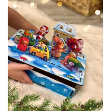 Развивающая игра с карточками Новогодняя панорама, UBEE