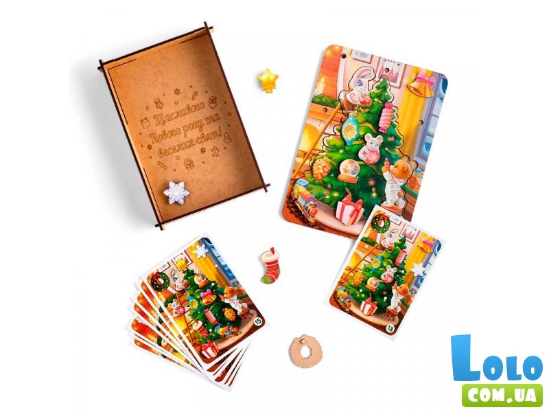 Деревянный пазл-сортер Елка, Ubee