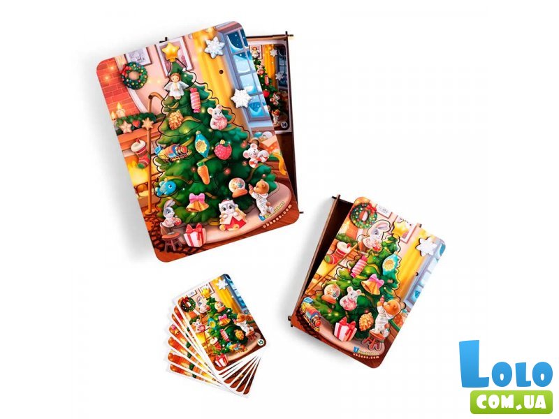 Деревянный пазл-сортер Елка, Ubee