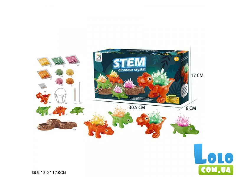 Набор для опытов Растущие кристаллы Динозавры