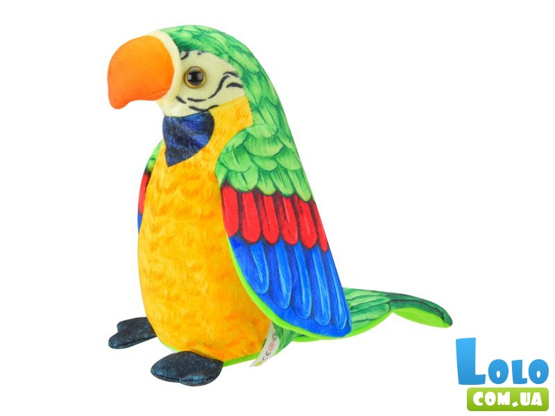 Мягкая интерактивная игрушка Попугай-повторюшка