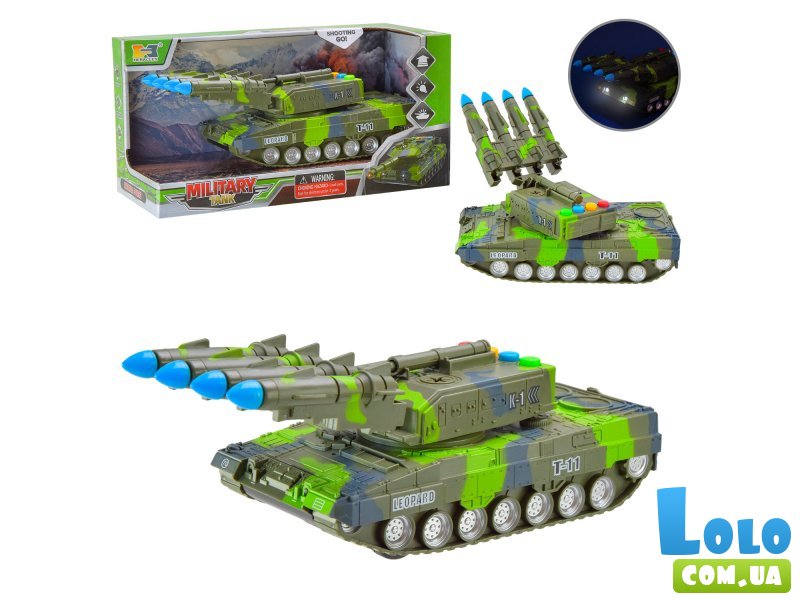 Танк с пусковой установкой для ракет