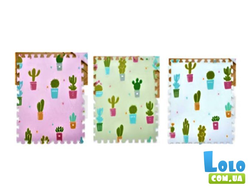 Коврик-пазл Кактусы