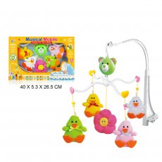 Мобиль музыкальный с мягкими игрушками
