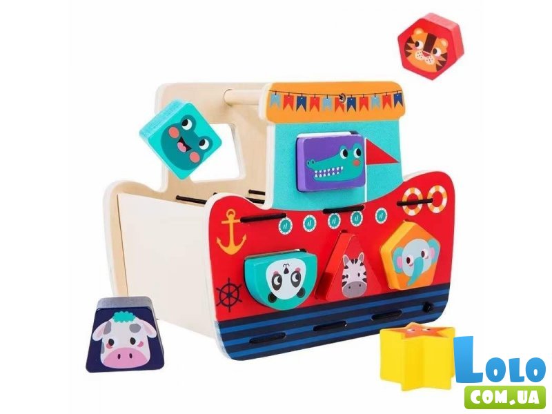 Деревянная игрушка Корабль-сортер