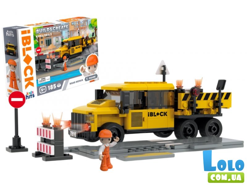 Конструктор Ремонт дороги, iBlock (KH53/003/3), 185 дет.