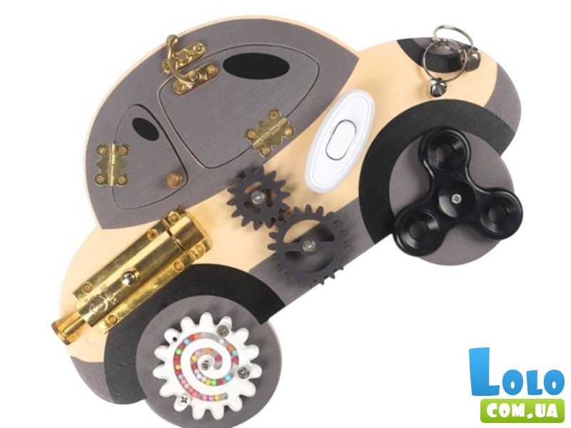 Деревянная игрушка Бизиборд Машина