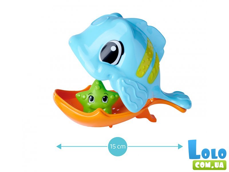 Игрушка для купания Голодная рыбка с морскими звездами, ABC