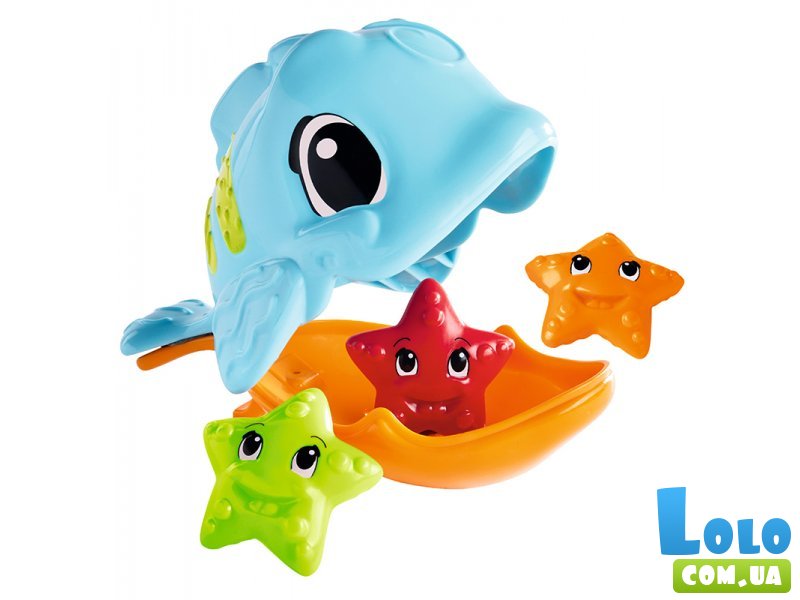 Игрушка для купания Голодная рыбка с морскими звездами, ABC