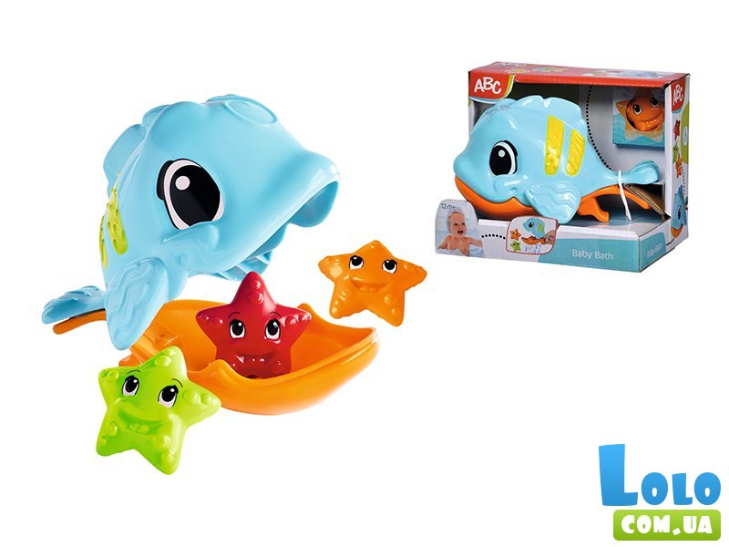 Игрушка для купания Голодная рыбка с морскими звездами, ABC