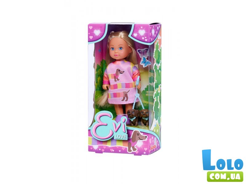 Кукла Эви с таксами, Steffi & Evi Love
