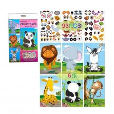 Тетрадь с наклейками Животные