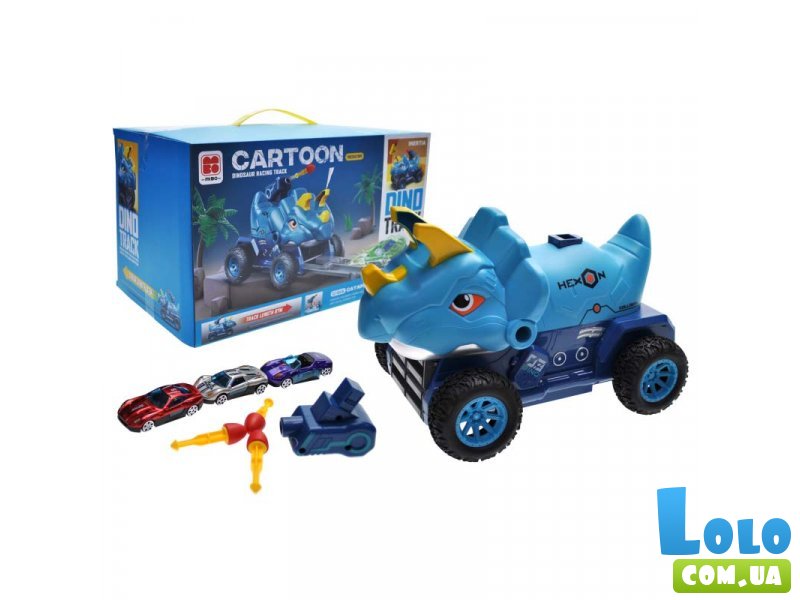 Трек Динозавр с машинами
