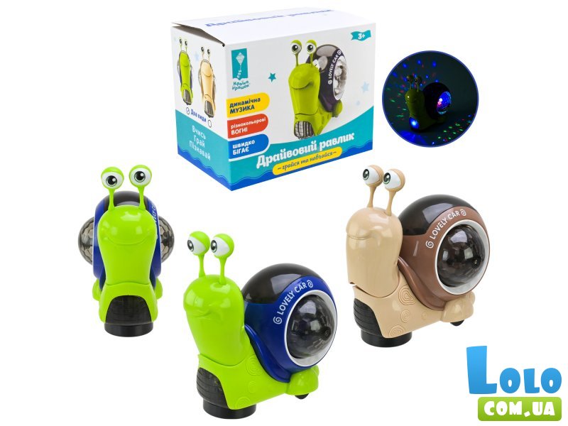 Музыкальная игрушка Улитка (в ассортименте)