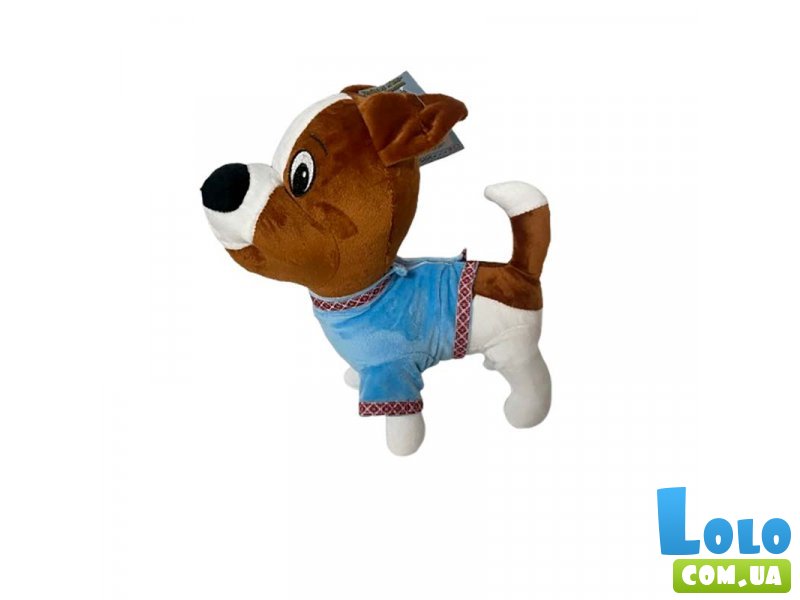 Мягкая игрушка Пес Патрон в вышиванке, 30 см