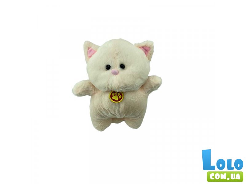 Мягкая игрушка Кот Пуховичок, 35 см (белый)