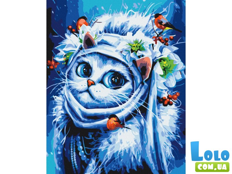 Картина по номерам Зимняя Кошка ©Марианна Пащук, Brushme (40х50 см)