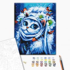 Картина по номерам Зимняя Кошка ©Марианна Пащук, Brushme (40х50 см)